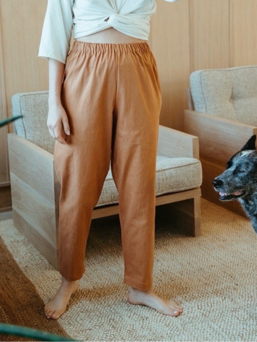 Hadid Pants in Terracotta